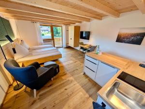 Kuchyň nebo kuchyňský kout v ubytování Gästehaus Philipp