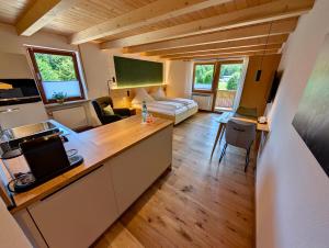 Kuchyň nebo kuchyňský kout v ubytování Gästehaus Philipp