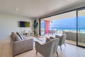 a living room with a view of the ocean at Ocean Park 08 in San Diego