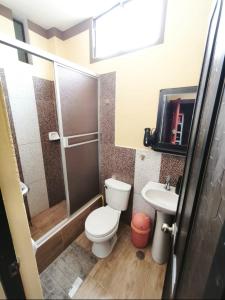 Koupelna v ubytování Departamento Moderno y Acogedor con aire acondicionado + 9 fotografií