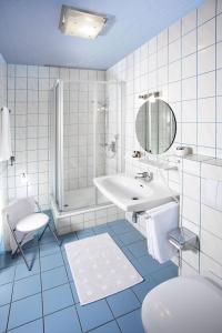 Ένα μπάνιο στο Wohlfühlappartements Bayer