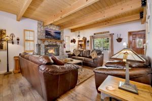 Χώρος καθιστικού στο Whiskey mountain lodge - 2028