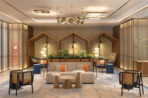 Posezení v ubytování Hilton Garden Inn Chengdu Jinniu Yipintianxia