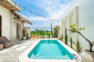 CemagiにあるVilla Citrusの家の裏庭にあるプール