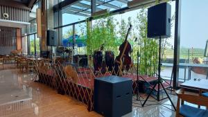 a room with a bunch of instruments on display at Green Haven Twin Villa at Forestcity-16pax-Netflix in Gelang Patah