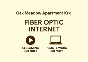 a sign with a laptop and the words kitchen optic internet at Oak Meadow Apartment in Dobrinj