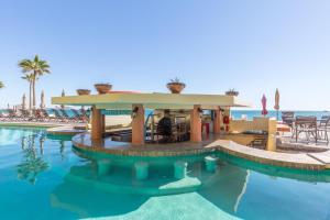 a pool at a resort with a gazebo at Sonoran Sea in Campo del Medio