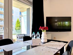 Μια τηλεόραση ή/και κέντρο ψυχαγωγίας στο Apartamenty 5 mórz