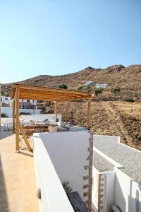 a view of the roof of a house at Blue Bay Patmos Summer House in Grikos