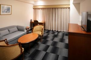 TV a/nebo společenská místnost v ubytování Narita Gateway Hotel