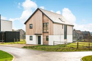 Bygningen som feriehuset ligger i