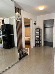 Kuchyň nebo kuchyňský kout v ubytování Apartment im Emmental