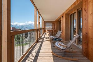 Balkón nebo terasa v ubytování Apartment Sola Alpe D'Huez - by EMERALD STAY