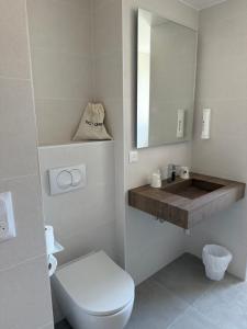 Koupelna v ubytování Hotel Aquarius