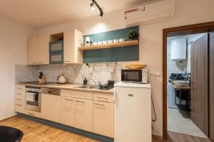 Kuchyň nebo kuchyňský kout v ubytování Apartmán Pod Kopečkem