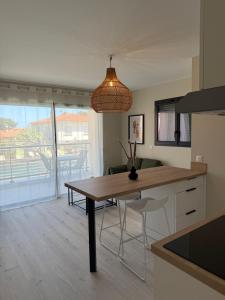 Kuchyň nebo kuchyňský kout v ubytování Hotel Aquarius