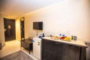 Dapur atau dapur kecil di Giza Inn view