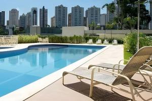 Bazén v ubytování Apartamentos no Morumbi nebo v jeho okolí