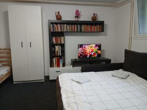 Voodi või voodid majutusasutuse Smart hostel toas