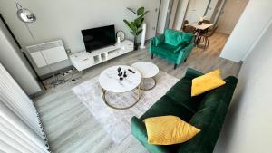 Posezení v ubytování Self Check in Luxury apartment