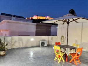 Patio alebo iná vonkajšia časť ubytovania Dar slouma