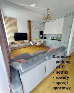 Μια τηλεόραση ή/και κέντρο ψυχαγωγίας στο Apartament Aktywny Zdrój