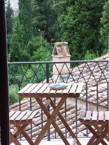 A balcony or terrace at La Casetta