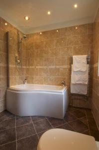 Tal-y-llynにあるDolffanog Fawrのバスルーム(バスタブ、トイレ付) +35枚の写真
