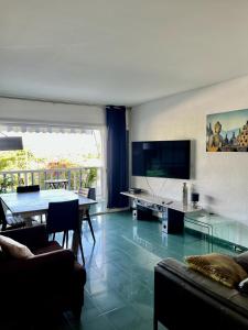 Et tv og/eller underholdning på Luxueux T3 Marina Le Gosier - Guadeloupe