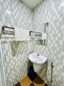 Koupelna v ubytování Hotel Sagittario
