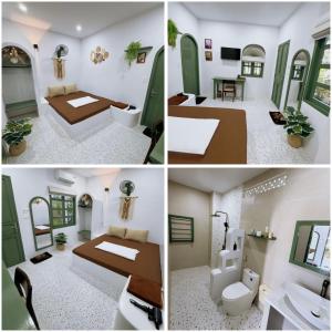 ムイネーにあるA House - homestay Mui Neの三枚のコラージュ
