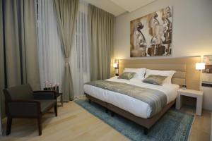 Una cama o camas en una habitación de Zepter Hotel Belgrade, member of Zepter Hotels