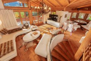 Posezení v ubytování Das Kitz - deLuxe Chalet Valerie