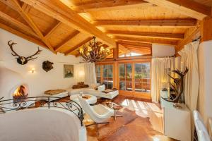 Posezení v ubytování Das Kitz - deLuxe Chalet Valerie