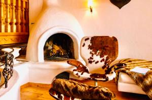 Posezení v ubytování Das Kitz - deLuxe Chalet Valerie