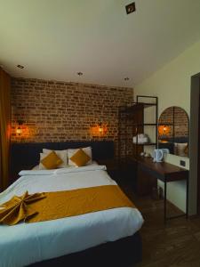 Ein Bett oder Betten in einem Zimmer der Unterkunft Galata Calm Tale Hotel