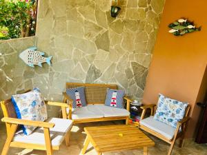 Χώρος καθιστικού στο Casa La Thumbergia