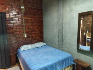 Cabaña los teros客房内的一张或多张床位