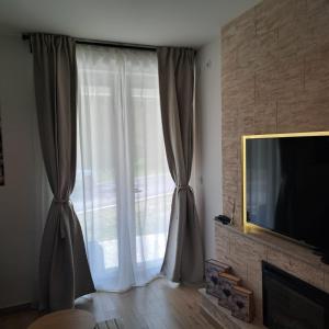 En TV eller et underholdningssystem på Apartman Silvija Divčibare