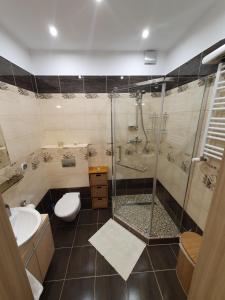 Koupelna v ubytování Apartament Ewa nad jeziorem w Giżycku + 17 fotografií