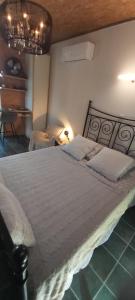 a bedroom with a large bed in a room at Le tiny de Laly - climatisation -wifi - jardin - airport navette in Pont-de-Loup