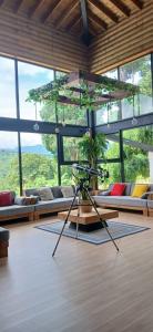 Vườn quanh Mansion en Granja Orgánica Piscina Climatizada