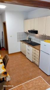 Kuchyň nebo kuchyňský kout v ubytování Apartments Nada