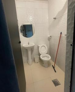 Koupelna v ubytování Hotel Belenzinho