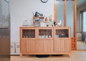 Kuchyň nebo kuchyňský kout v ubytování Udo Seaside House