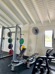 Het fitnesscentrum en/of fitnessfaciliteiten van Resort Vibes Getaway - Colbeck Manor Old Harbour - Gated, pool, gym