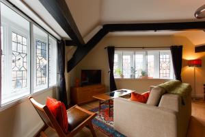 Χώρος καθιστικού στο Chester Apartment with Nice Outdoor Views