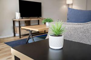 Телевизор и/или развлекательный центр в CozySuites Mill District with pool gym #13