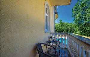 Balkón nebo terasa v ubytování Holiday Home Barusici With Sea View 09