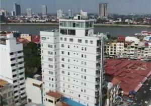 Nespecifikovaný výhled na destinaci Phnompenh nebo výhled na město při pohledu z hotelu